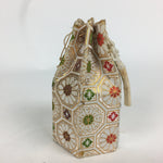 Japanese Buddhist Bag Vtg Hexagonal Cloth Bag Ashes Of Deceased BU594
