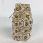 Japanese Buddhist Bag Vtg Hexagonal Cloth Bag Ashes Of Deceased BU594