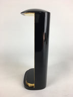 Japanese Buddhist Buddha Statue Stand Box Vtg Zushi No Door Black Gold BU603