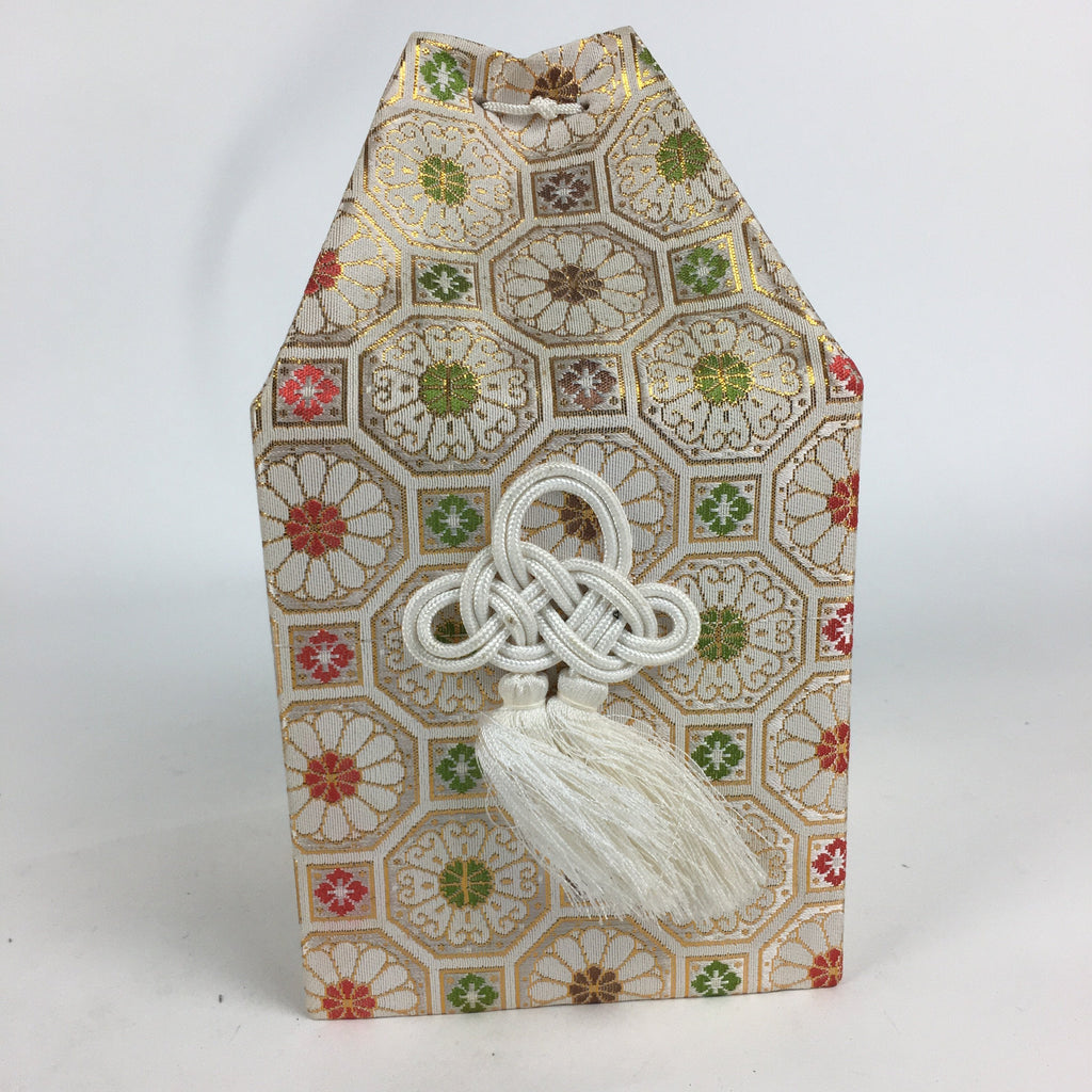 Japanese Buddhist Case Cover Vtg Square Cloth Bag Ashes Of Deceased BU595