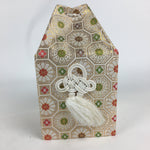 Japanese Buddhist Case Cover Vtg Square Cloth Bag Ashes Of Deceased BU595