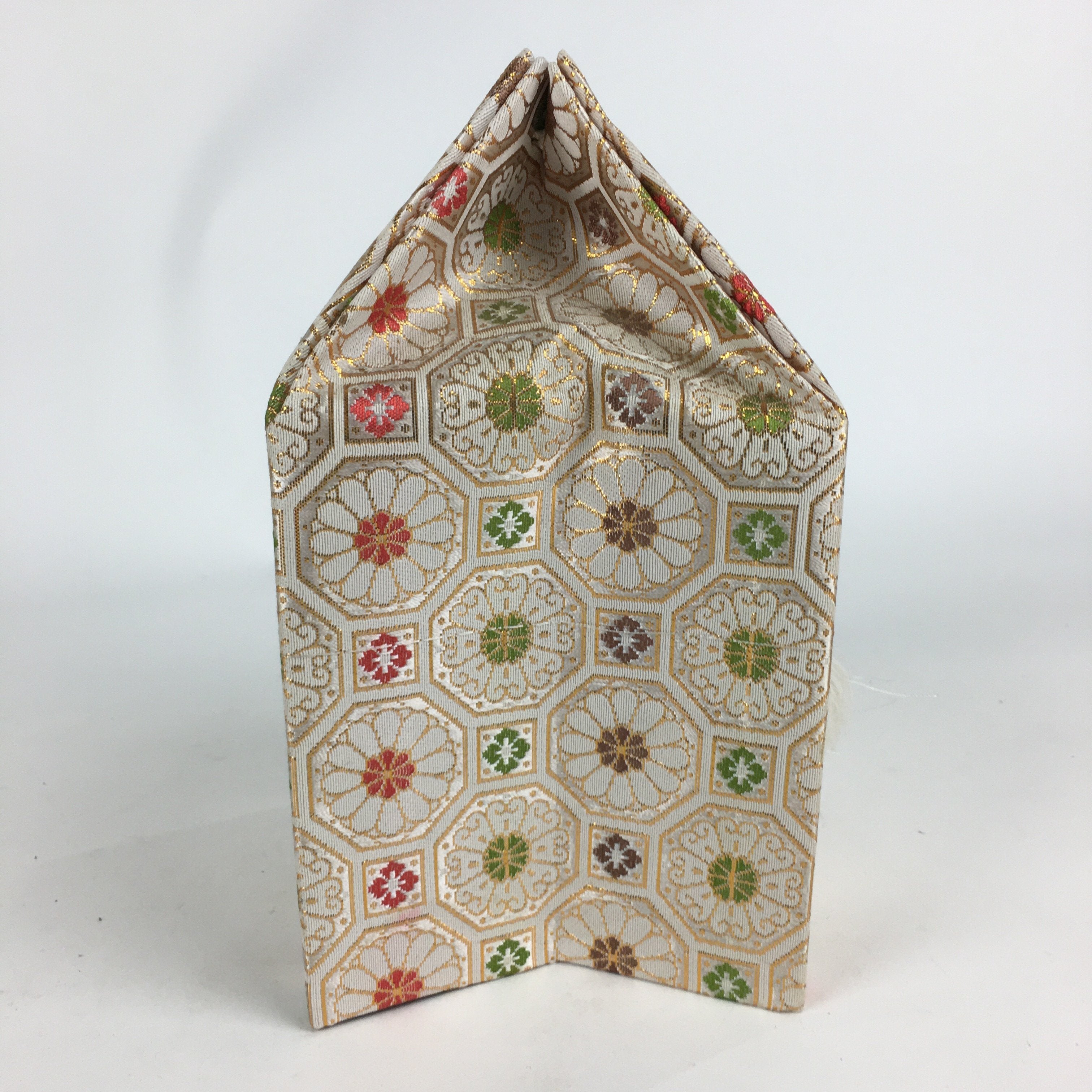 Japanese Buddhist Case Cover Vtg Square Cloth Bag Ashes Of Deceased BU595