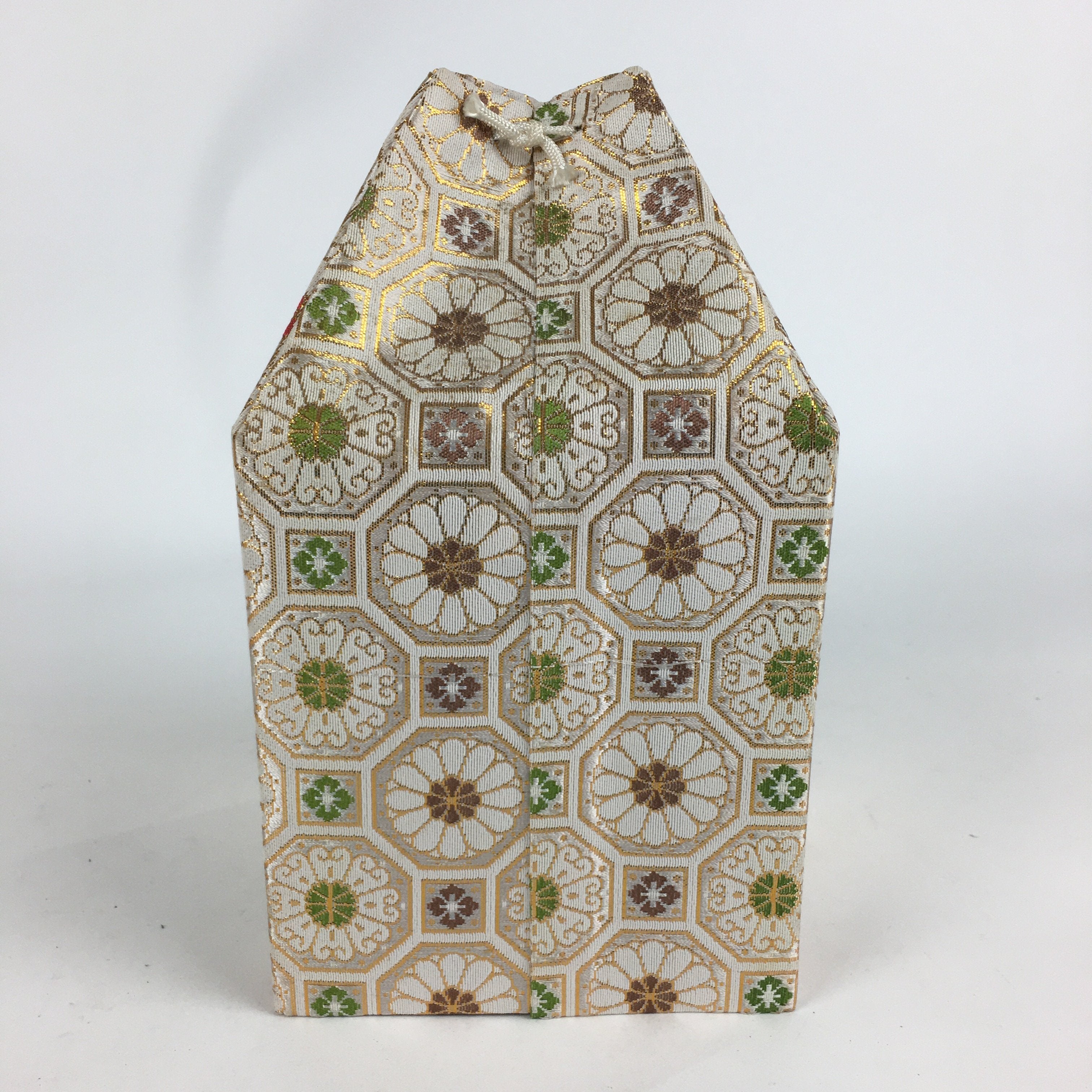 Japanese Buddhist Case Cover Vtg Square Cloth Bag Ashes Of Deceased BU595