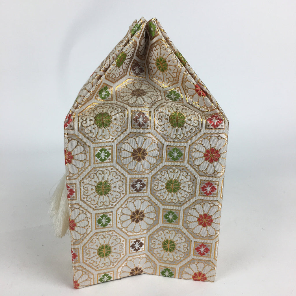 Japanese Buddhist Case Cover Vtg Square Cloth Bag Ashes Of Deceased BU595