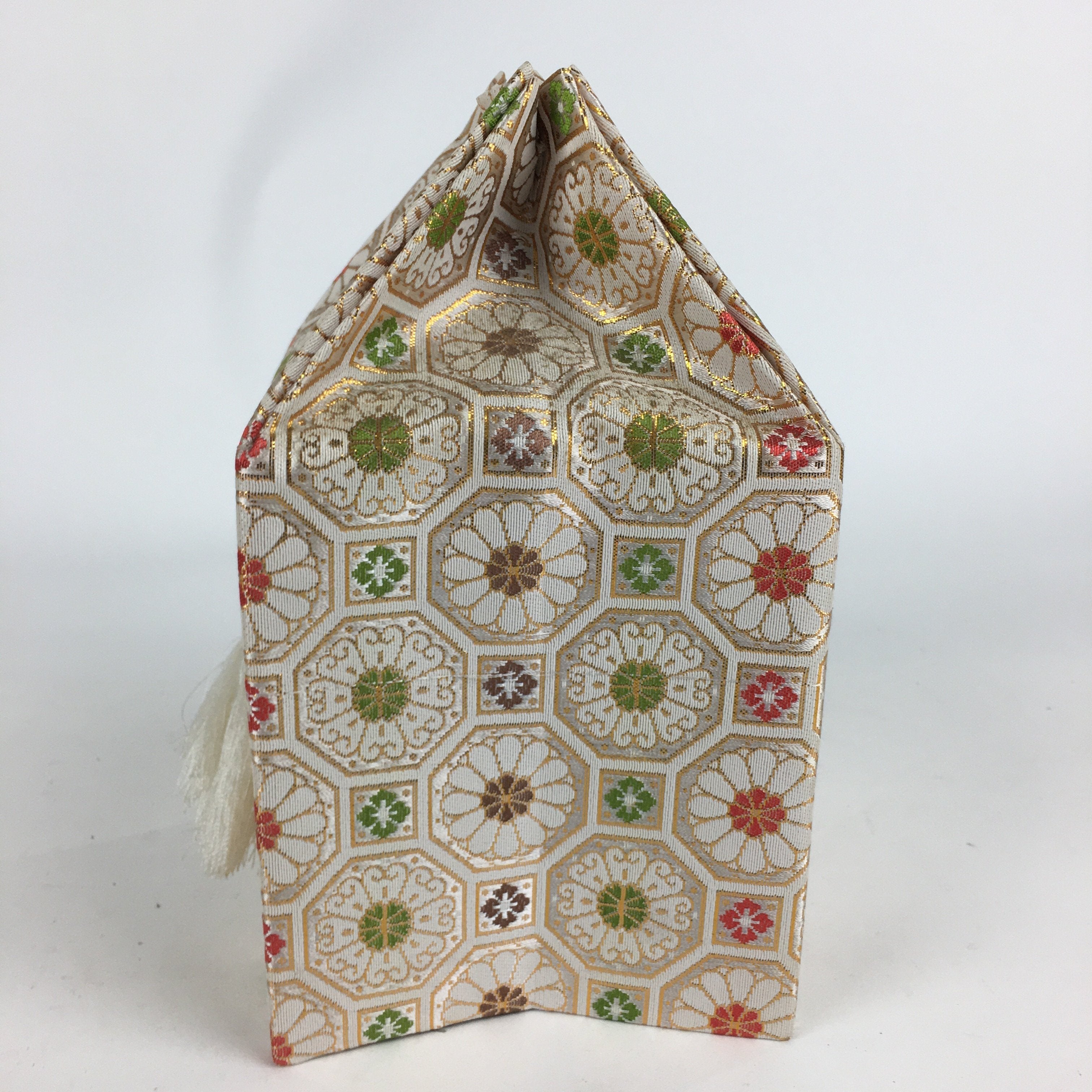 Japanese Buddhist Case Cover Vtg Square Cloth Bag Ashes Of Deceased BU595