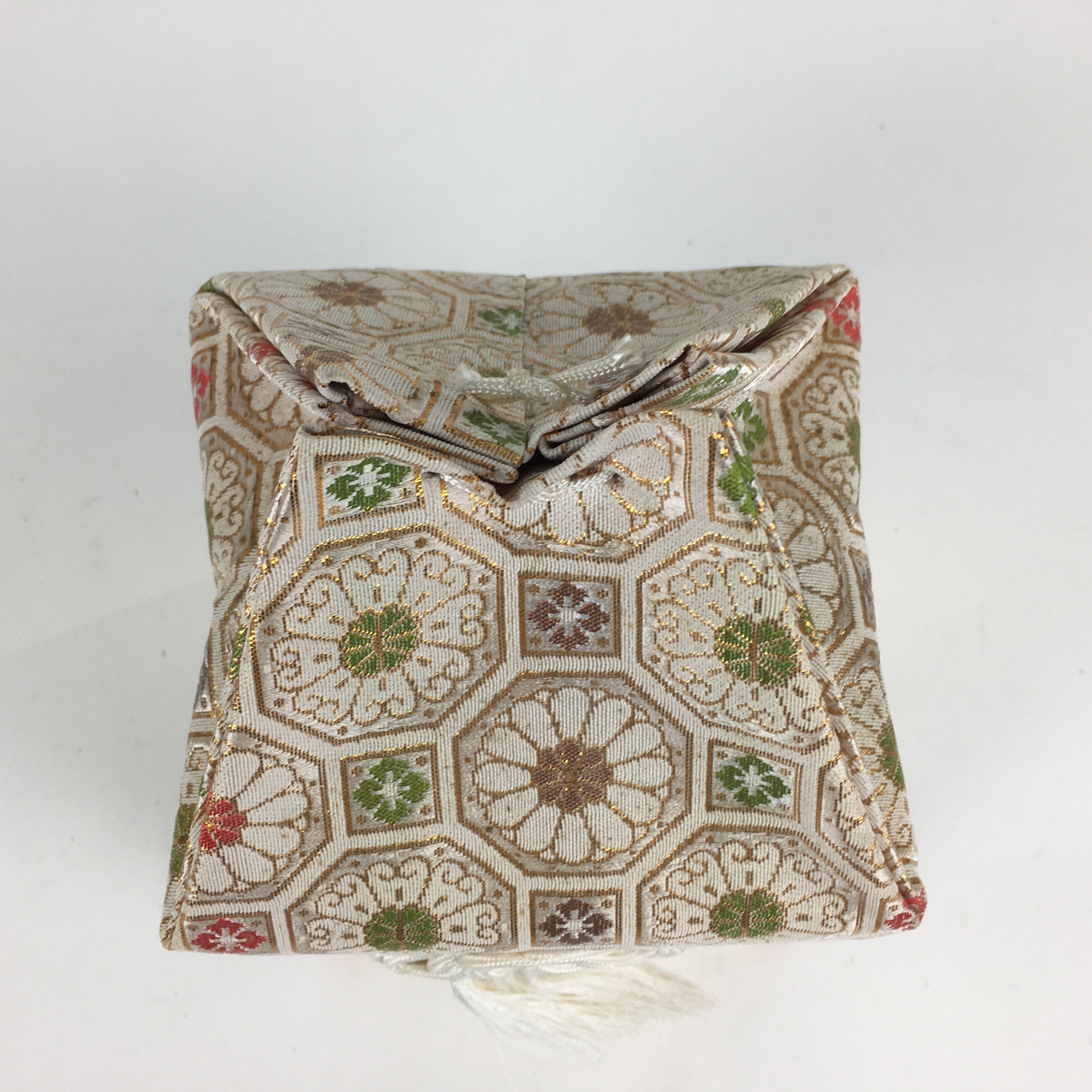 Japanese Buddhist Case Cover Vtg Square Cloth Bag Ashes Of Deceased BU595