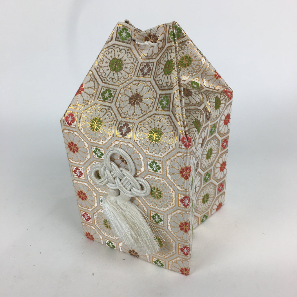 Japanese Buddhist Case Cover Vtg Square Cloth Bag Ashes Of Deceased BU595