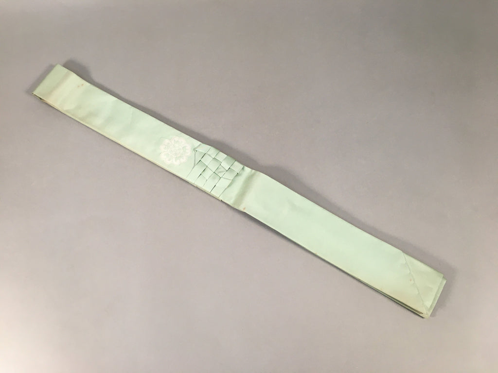 Japanese Buddhist Costume Kesa Vtg Sash Surplice Green Temple BU335