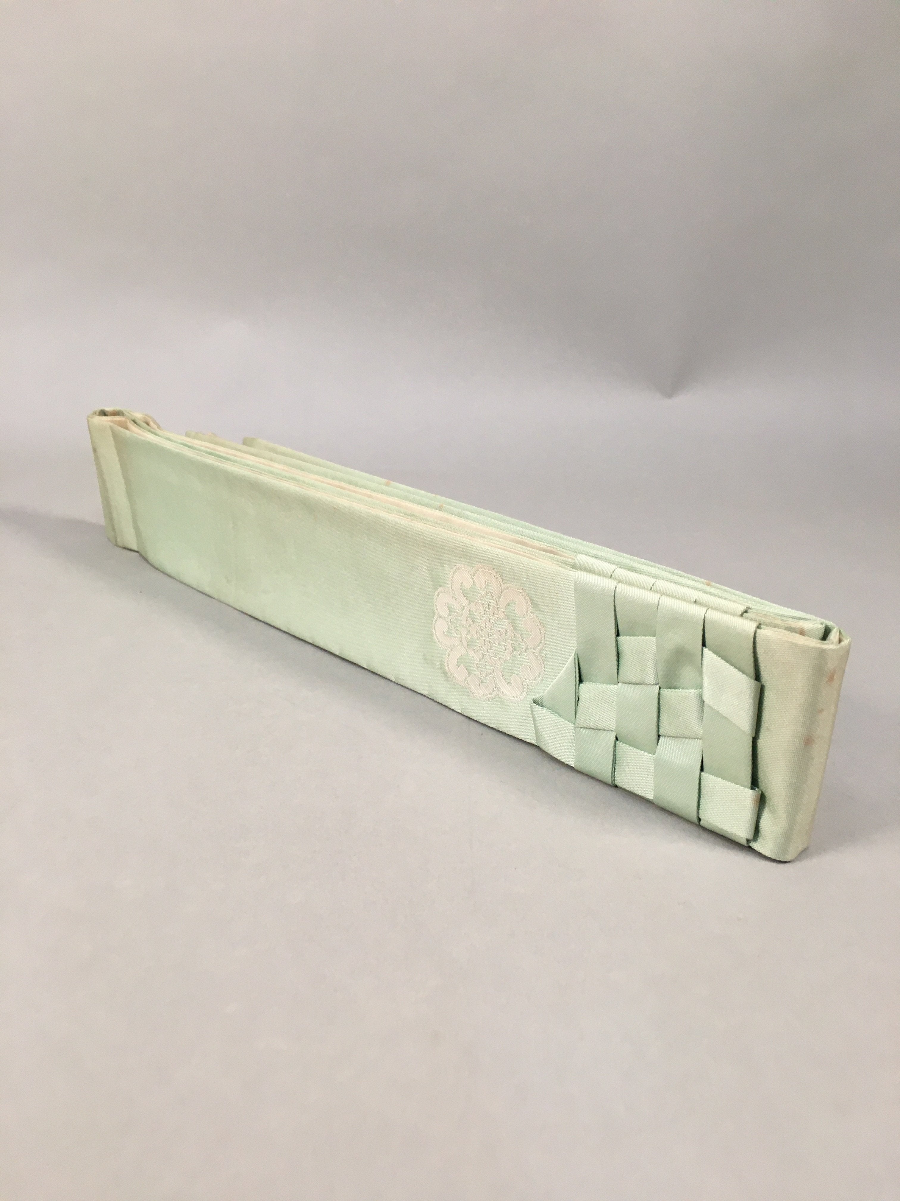 Japanese Buddhist Costume Kesa Vtg Sash Surplice Green Temple BU335