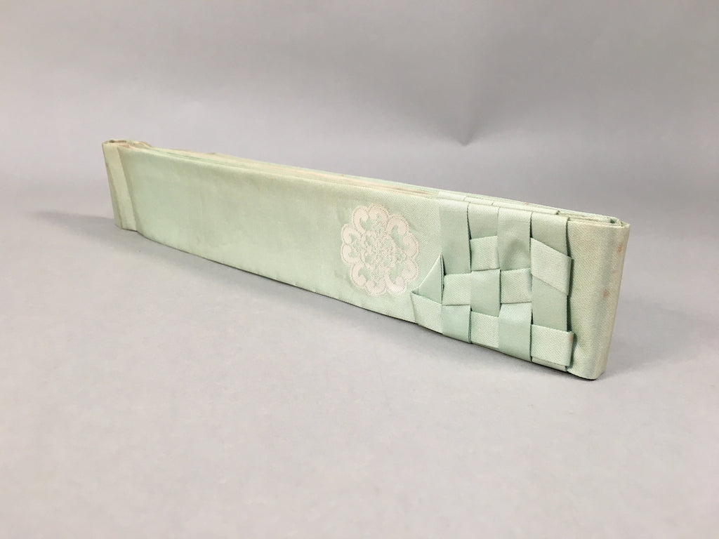 Japanese Buddhist Costume Kesa Vtg Sash Surplice Green Temple BU335