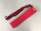 Japanese Buddhist Costume Kesa Vtg Sash Surplice Red Family Crest Temple BU334