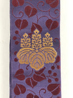 Japanese Buddhist Costume Kesa Wagesa Hangesa Vtg Purple Gold Crest Temple BU900