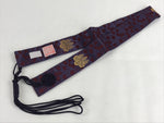 Japanese Buddhist Costume Kesa Wagesa Hangesa Vtg Purple Gold Crest Temple BU900