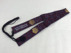 Japanese Buddhist Costume Kesa Wagesa Hangesa Vtg Purple Gold Crest Temple BU900