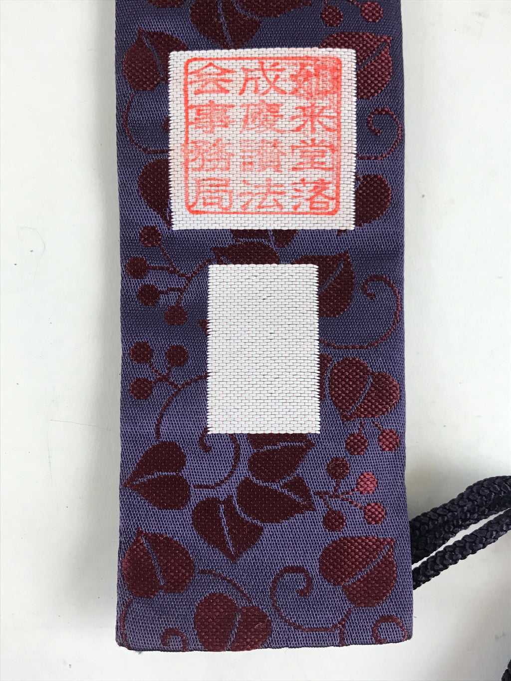 Japanese Buddhist Costume Kesa Wagesa Hangesa Vtg Purple Gold Crest Temple BU900