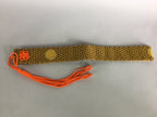 Japanese Buddhist Costume Wagesa Vtg Yellow Purple Tatamigesa BU414