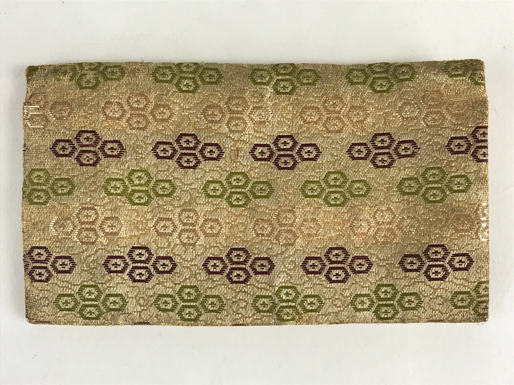 Japanese Buddhist Fabric Bag Prayer Beads Jyuzu-Bukuro Vtg Silk Nishijin-Ori Gol