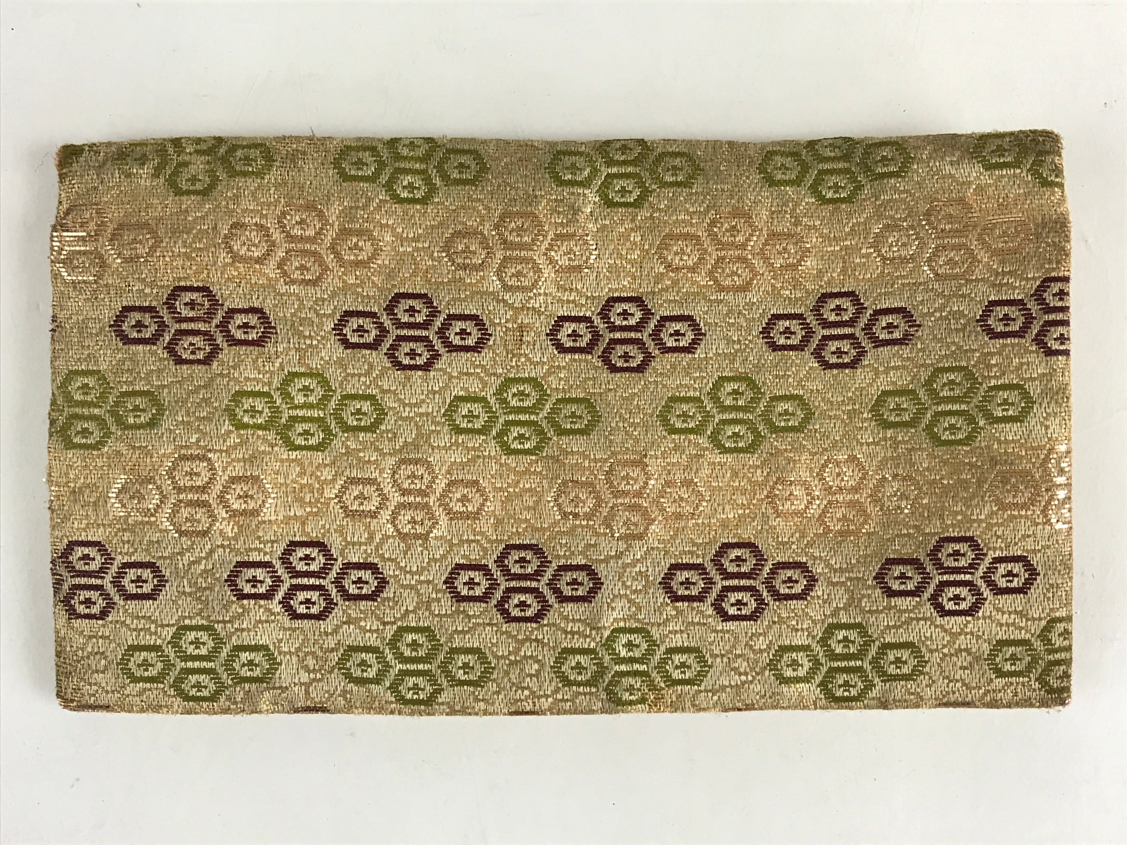 Japanese Buddhist Fabric Bag Prayer Beads Jyuzu-Bukuro Vtg Silk Nishijin-Ori Gol