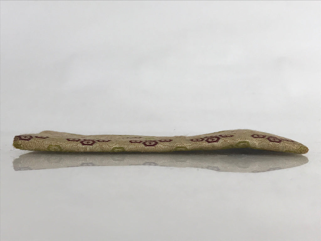Japanese Buddhist Fabric Bag Prayer Beads Jyuzu-Bukuro Vtg Silk Nishijin-Ori Gol
