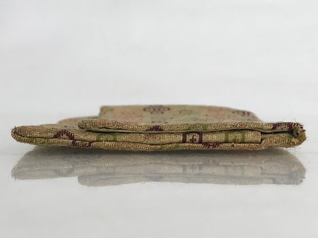 Japanese Buddhist Fabric Bag Prayer Beads Jyuzu-Bukuro Vtg Silk Nishijin-Ori Gol