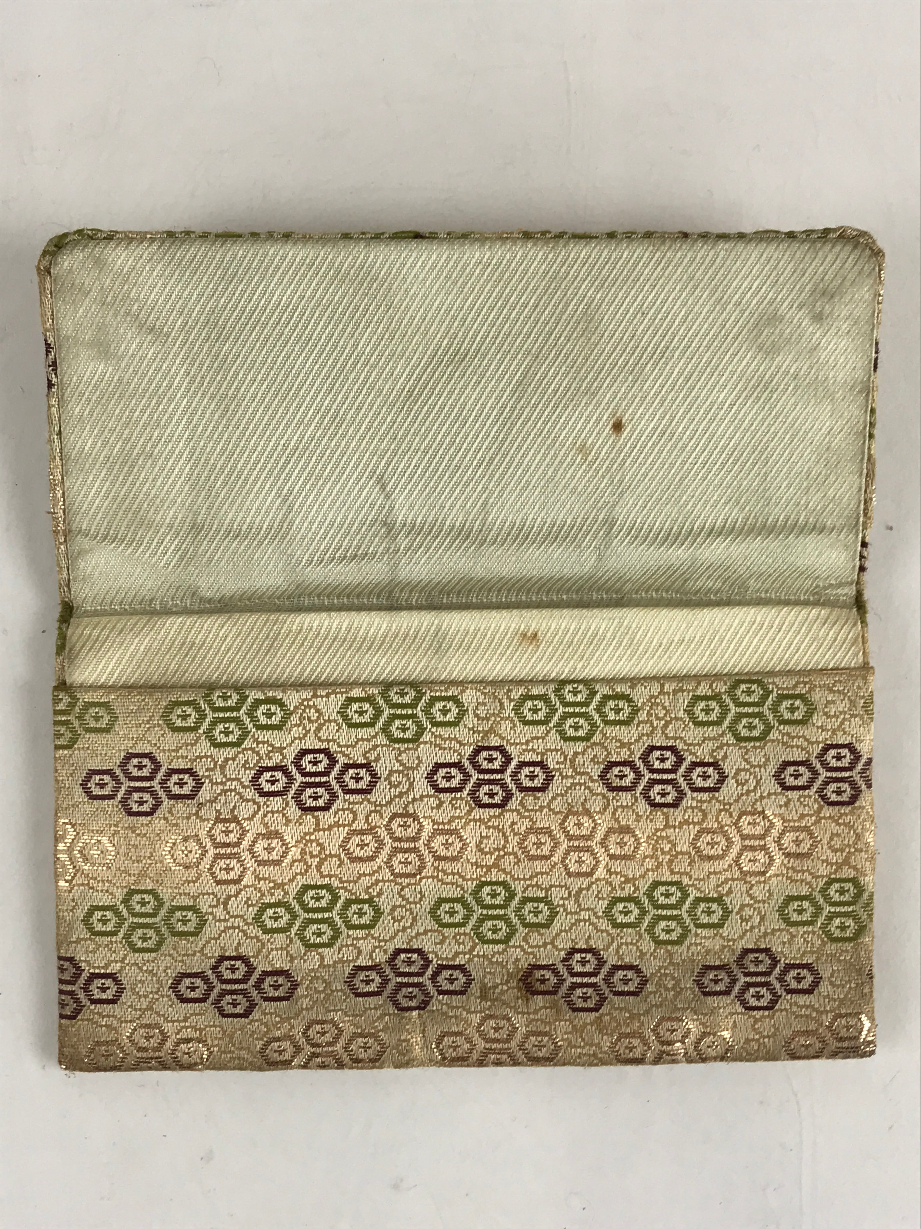 Japanese Buddhist Fabric Bag Prayer Beads Jyuzu-Bukuro Vtg Silk Nishijin-Ori Gol