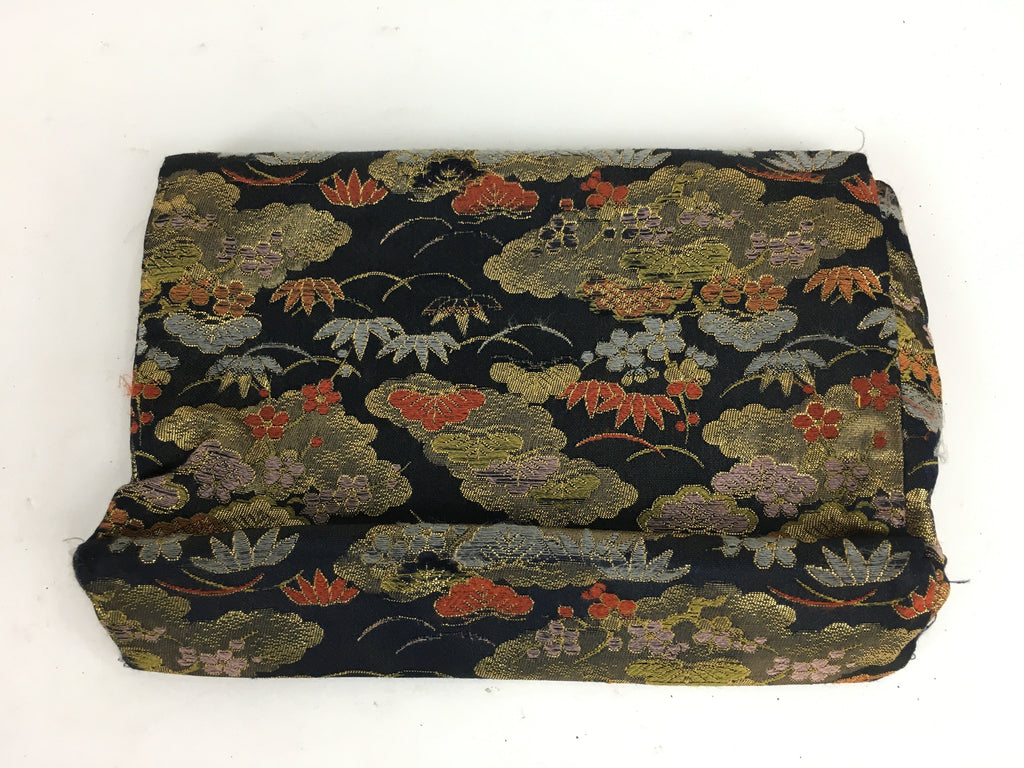 Japanese Buddhist Fabric Bag Vtg Prayer Beads Juzu Bag Pine Tree BU623