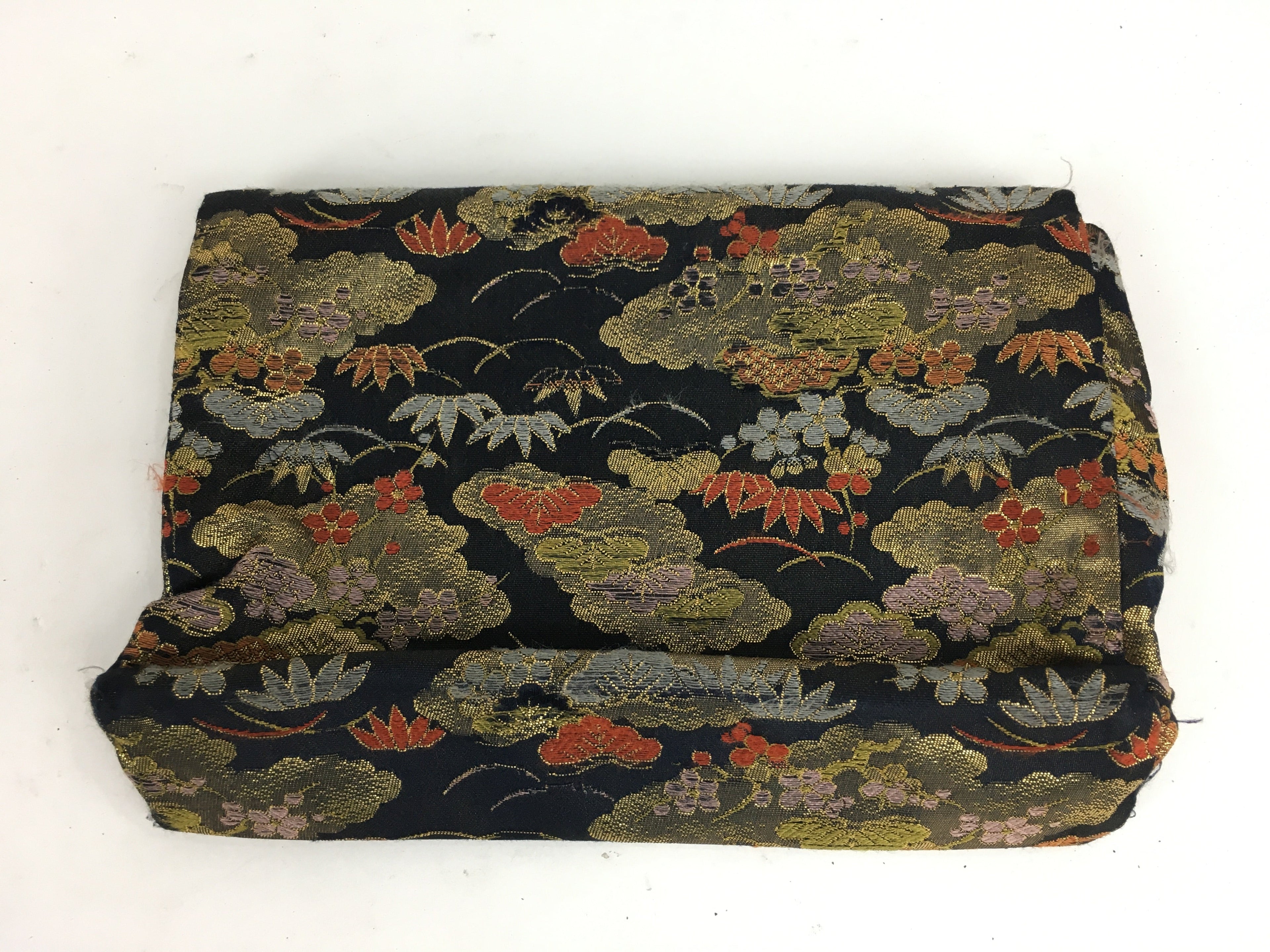 Japanese Buddhist Fabric Bag Vtg Prayer Beads Juzu Bag Pine Tree BU623