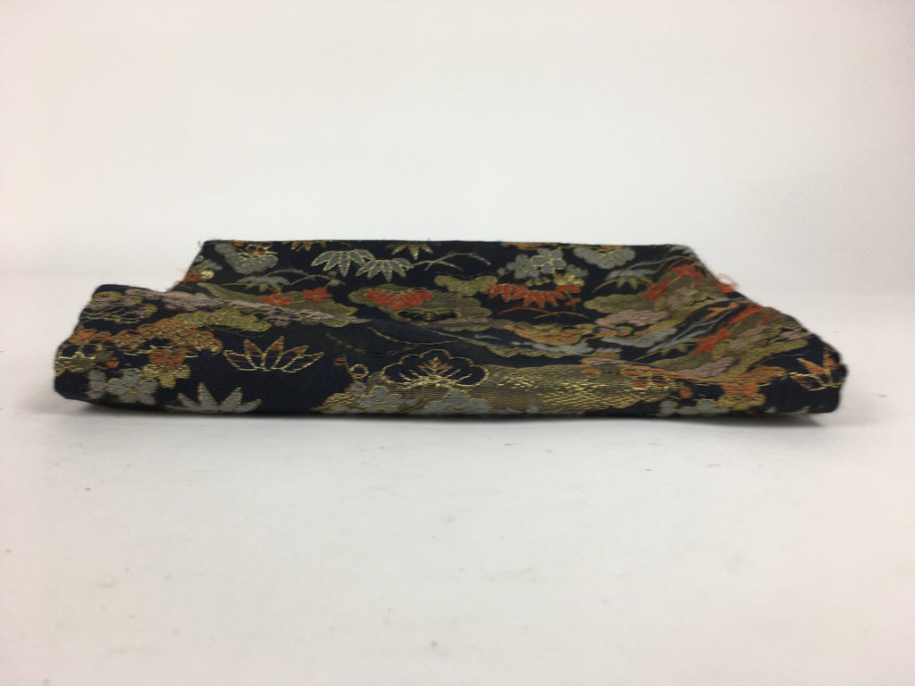 Japanese Buddhist Fabric Bag Vtg Prayer Beads Juzu Bag Pine Tree BU623