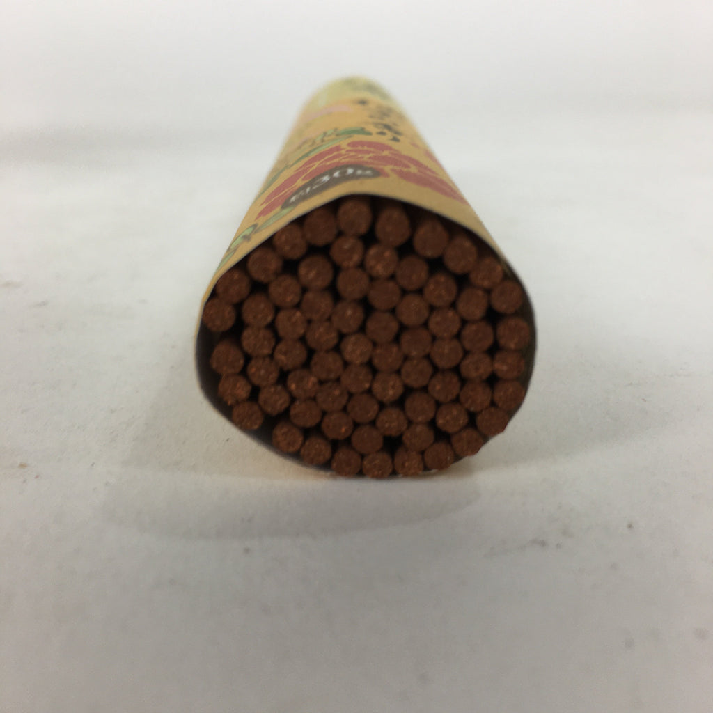 Japanese Buddhist Incense sticks Tube Case Vtg Arabesque Pattern Senko-Ire IN2