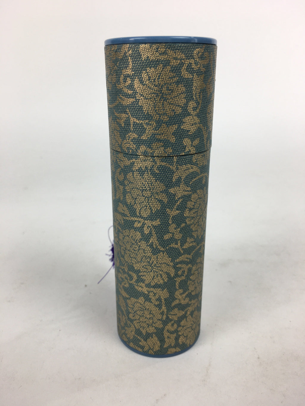 Japanese Buddhist Incense sticks Tube Case Vtg Arabesque Pattern Senko-Ire IN2