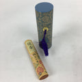 Japanese Buddhist Incense sticks Tube Case Vtg Arabesque Pattern Senko-Ire IN2