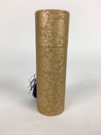 Japanese Buddhist Incense sticks Tube Case Vtg Arabesque Pattern Senko-Ire IN3