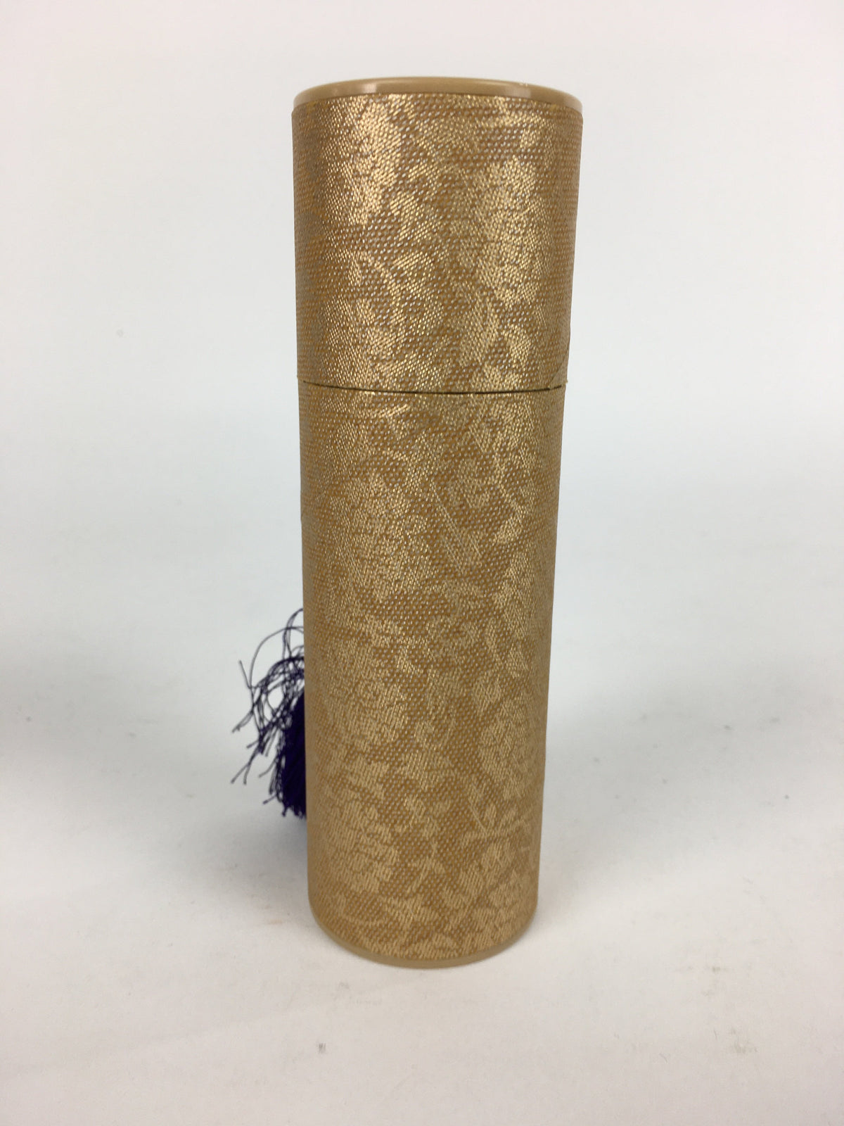 Japanese Buddhist Incense sticks Tube Case Vtg Arabesque Pattern Senko-Ire IN3