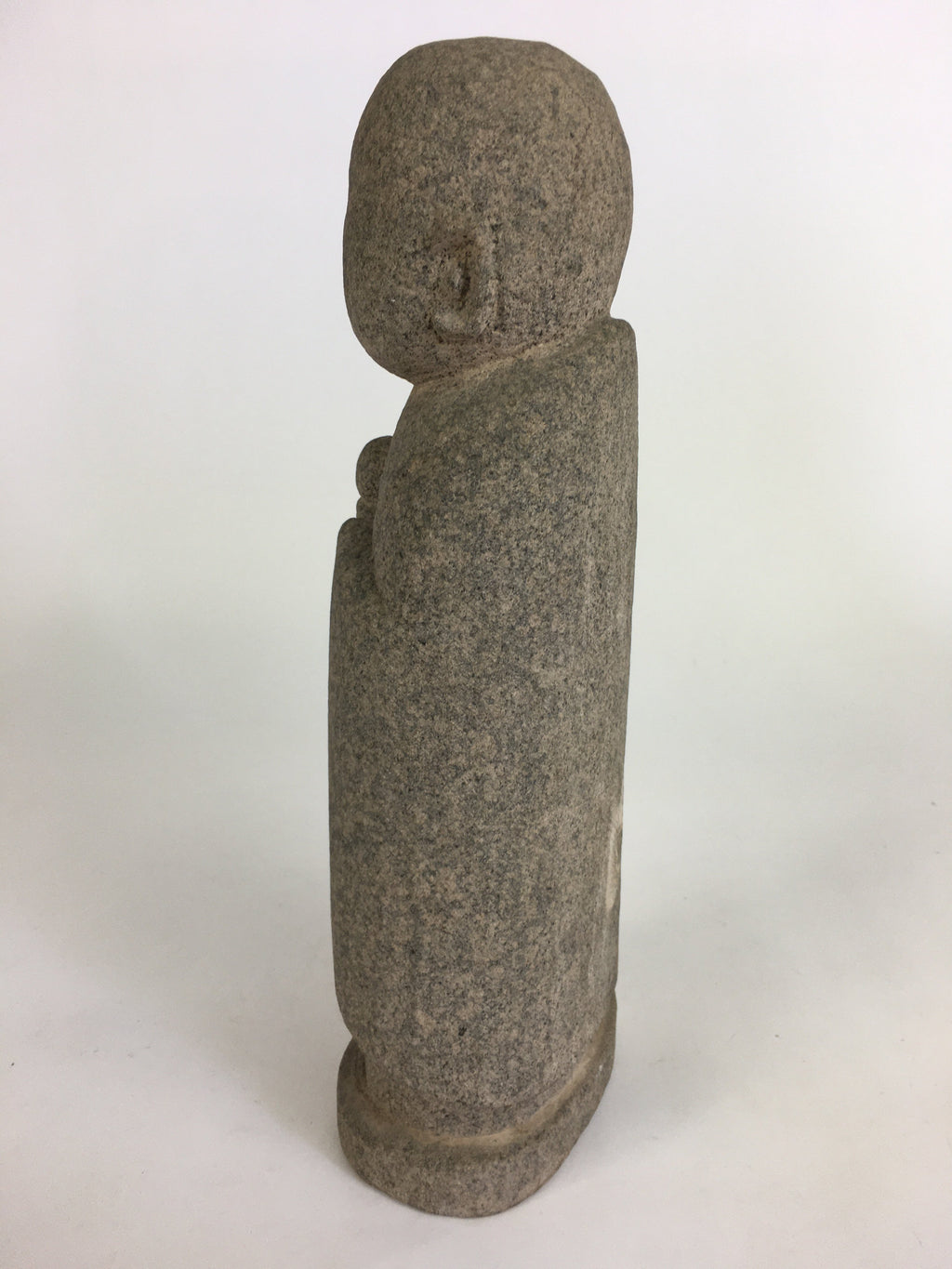 Japanese Buddhist Jizo-Bosatsu Stone Statue Vtg Jizo Stone Sculpture BD642