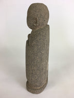 Japanese Buddhist Jizo-Bosatsu Stone Statue Vtg Jizo Stone Sculpture BD642