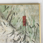 Japanese Buddhist Kannon Art Board Print Shikishi Paper Signed FL87