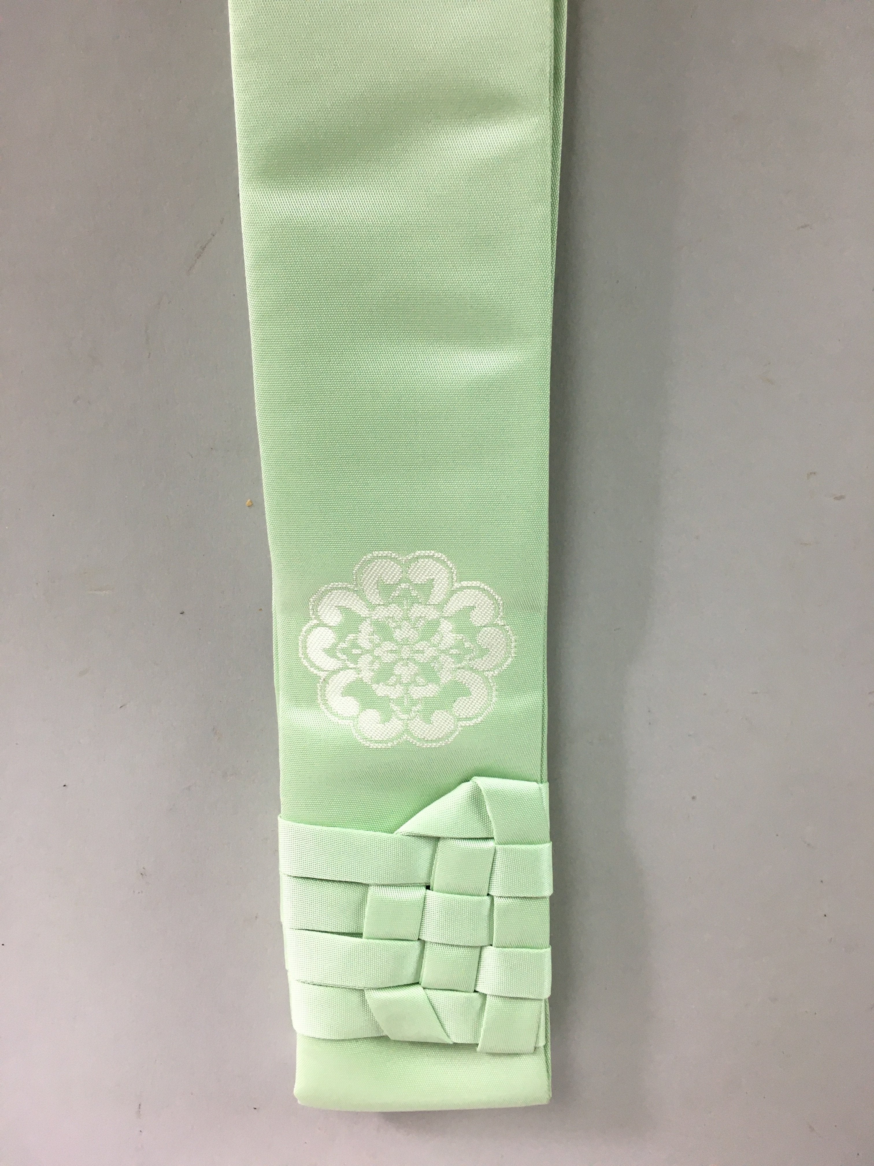 Japanese Buddhist Monk Costume Accessory Wagesa Ringesa Vtg Light Green BU418