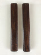 Japanese Buddhist Musical Instrument Hyoushigi Ongi Vtg Red Sandalwood BU781