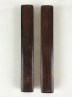 Japanese Buddhist Musical Instrument Hyoushigi Ongi Vtg Red Sandalwood BU781