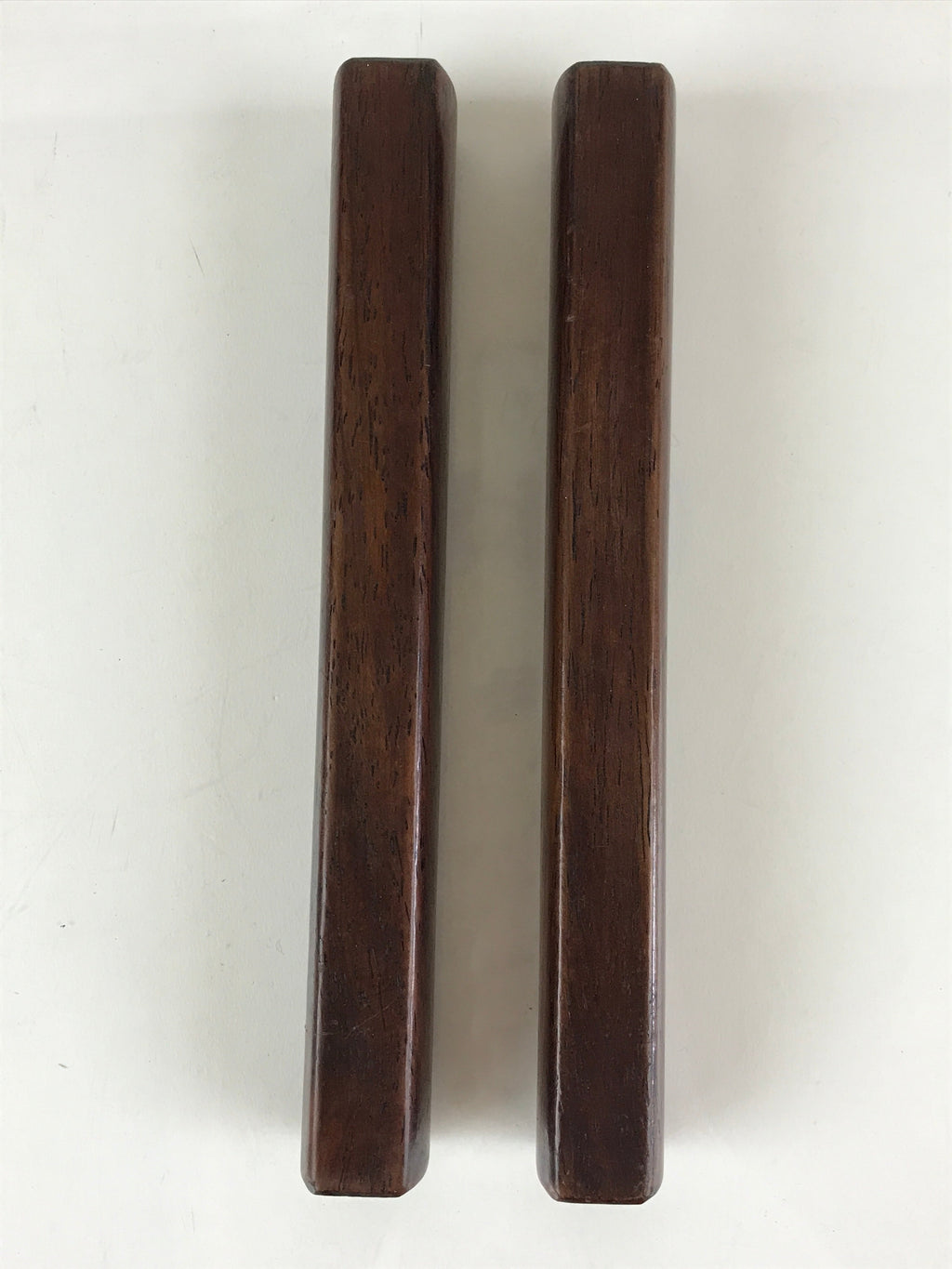 Japanese Buddhist Musical Instrument Hyoushigi Ongi Vtg Red Sandalwood BU781