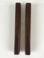 Japanese Buddhist Musical Instrument Hyoushigi Ongi Vtg Red Sandalwood BU781
