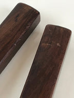 Japanese Buddhist Musical Instrument Hyoushigi Ongi Vtg Red Sandalwood BU781