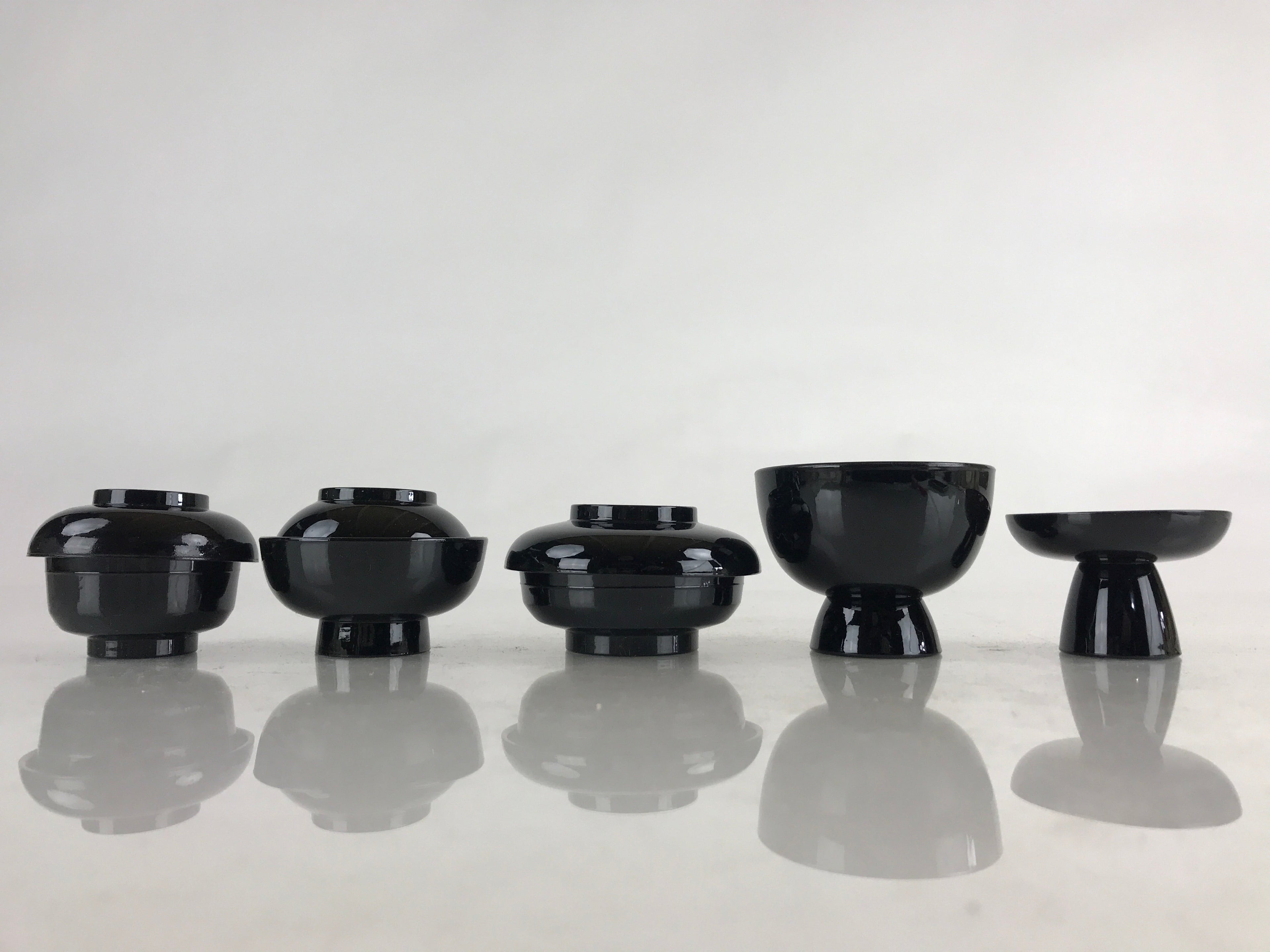 Japanese Buddhist Offering Ozen Lidded Bowls and Legged Tray Set Oryouguzen BU85