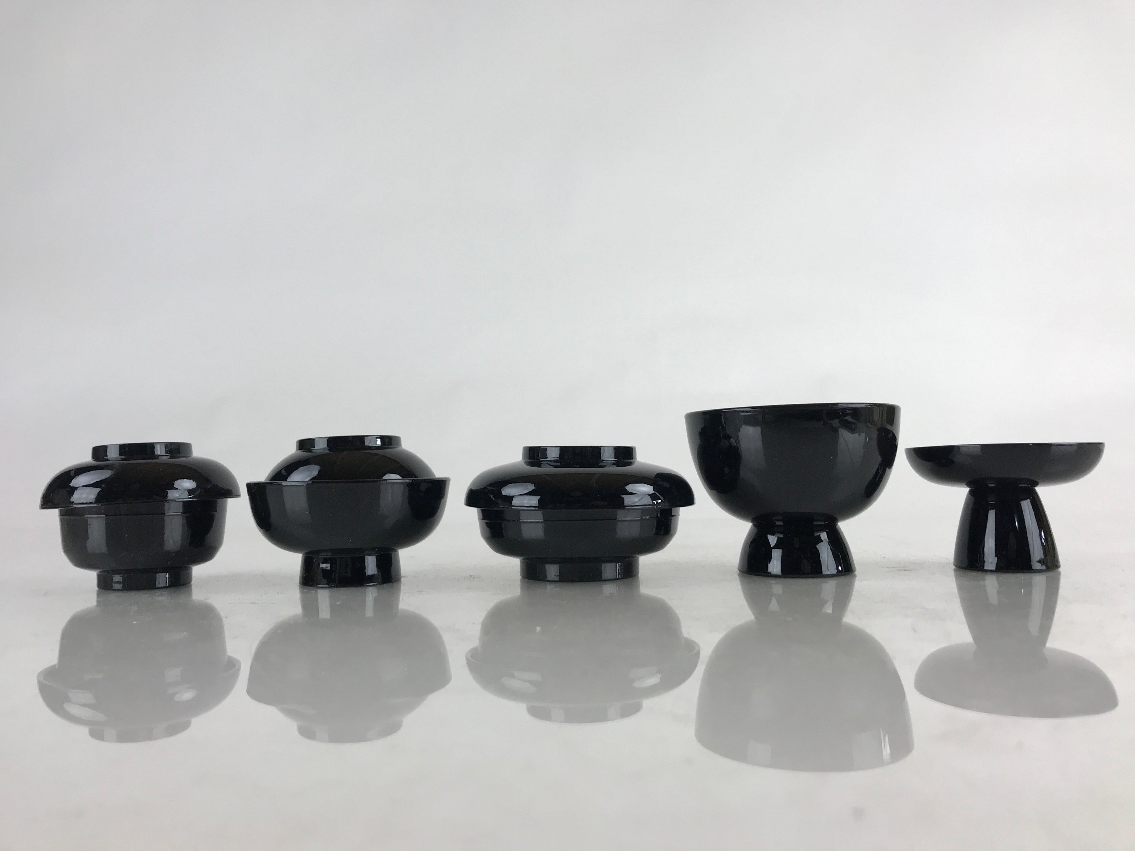 Japanese Buddhist Offering Ozen Lidded Bowls and Legged Tray Set Oryouguzen BU85