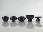 Japanese Buddhist Offering Ozen Lidded Bowls and Legged Tray Set Oryouguzen BU85