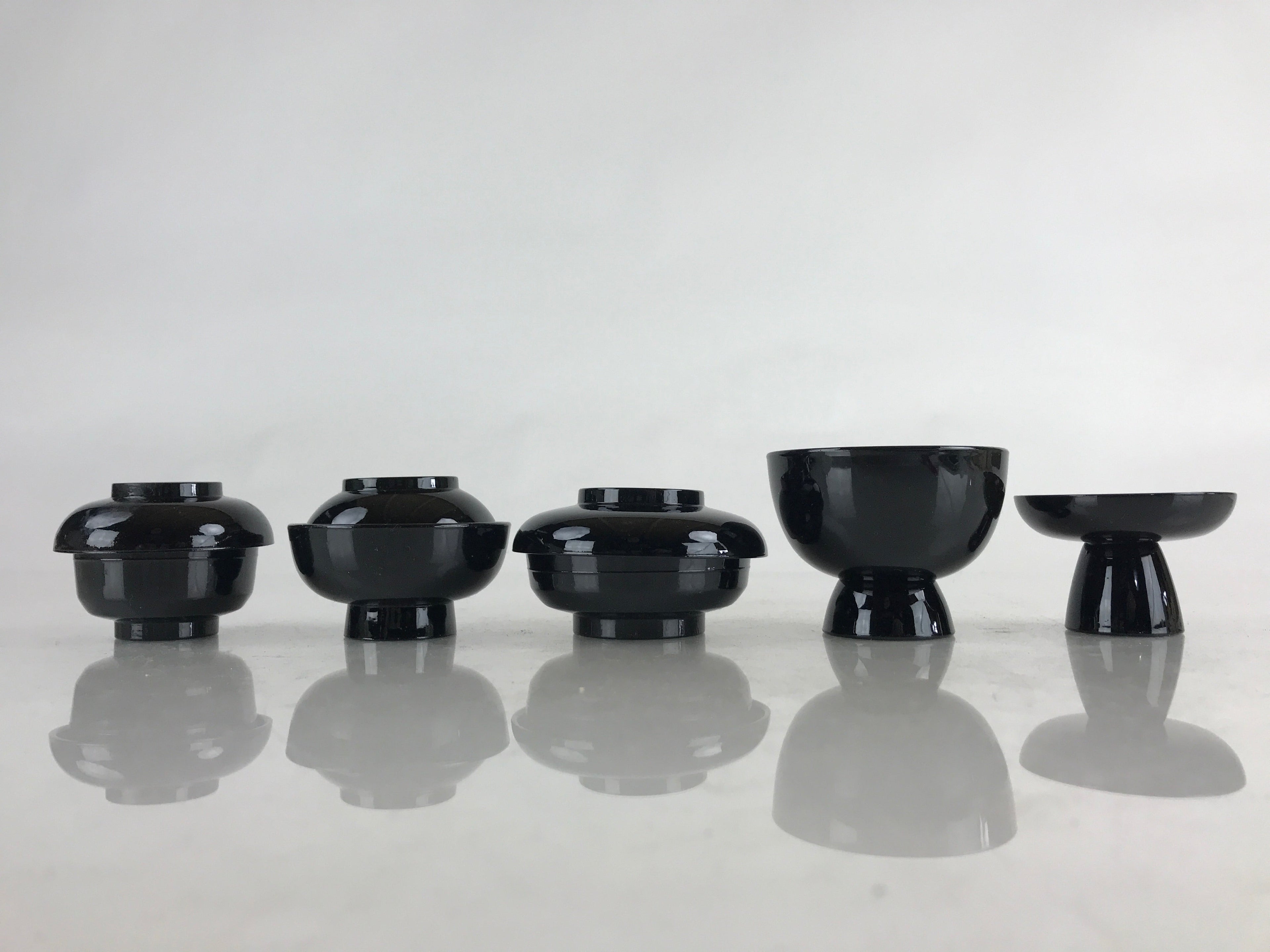 Japanese Buddhist Offering Ozen Lidded Bowls and Legged Tray Set Oryouguzen BU85