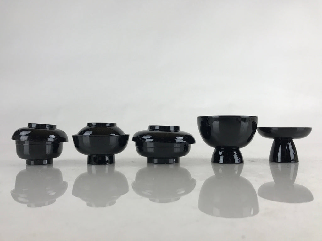 Japanese Buddhist Offering Ozen Lidded Bowls and Legged Tray Set Oryouguzen BU85
