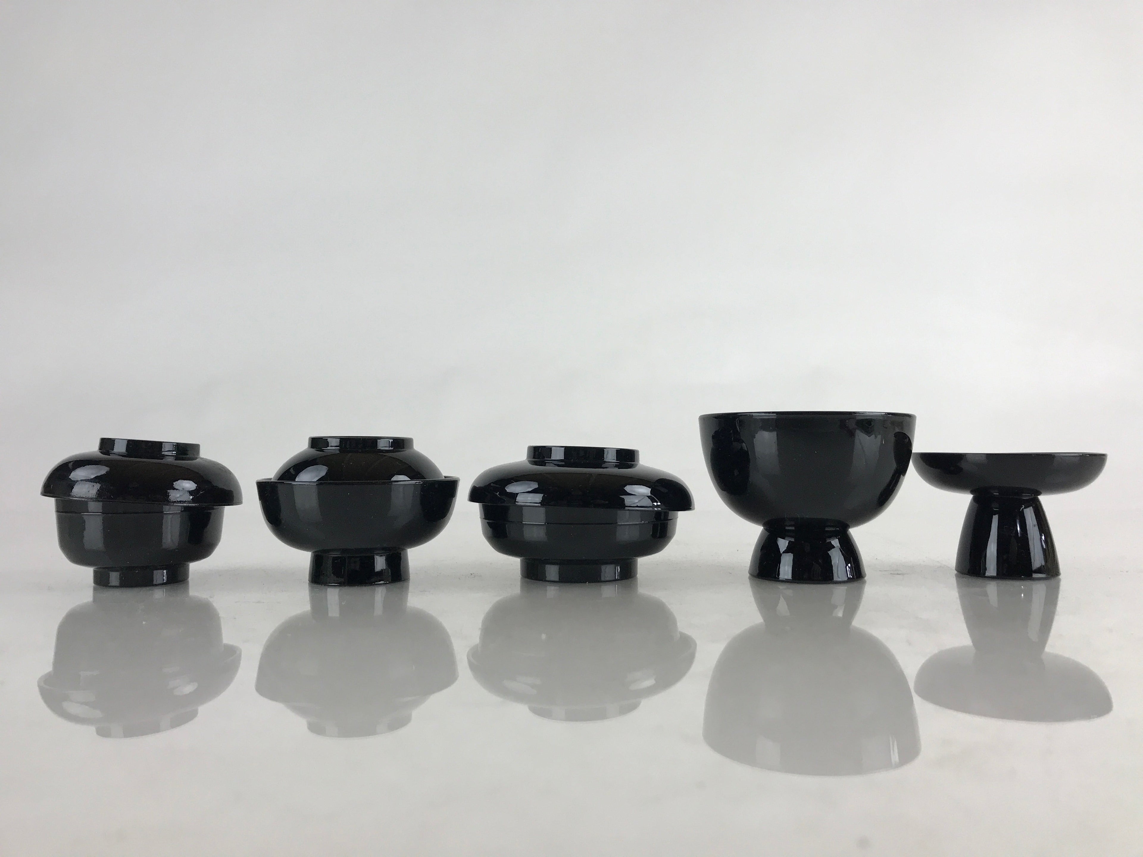 Japanese Buddhist Offering Ozen Lidded Bowls and Legged Tray Set Oryouguzen BU85