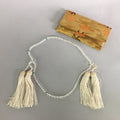 Japanese Buddhist Prayer Beads Bracelet And Case Vtg Transparent Juzu JZ53