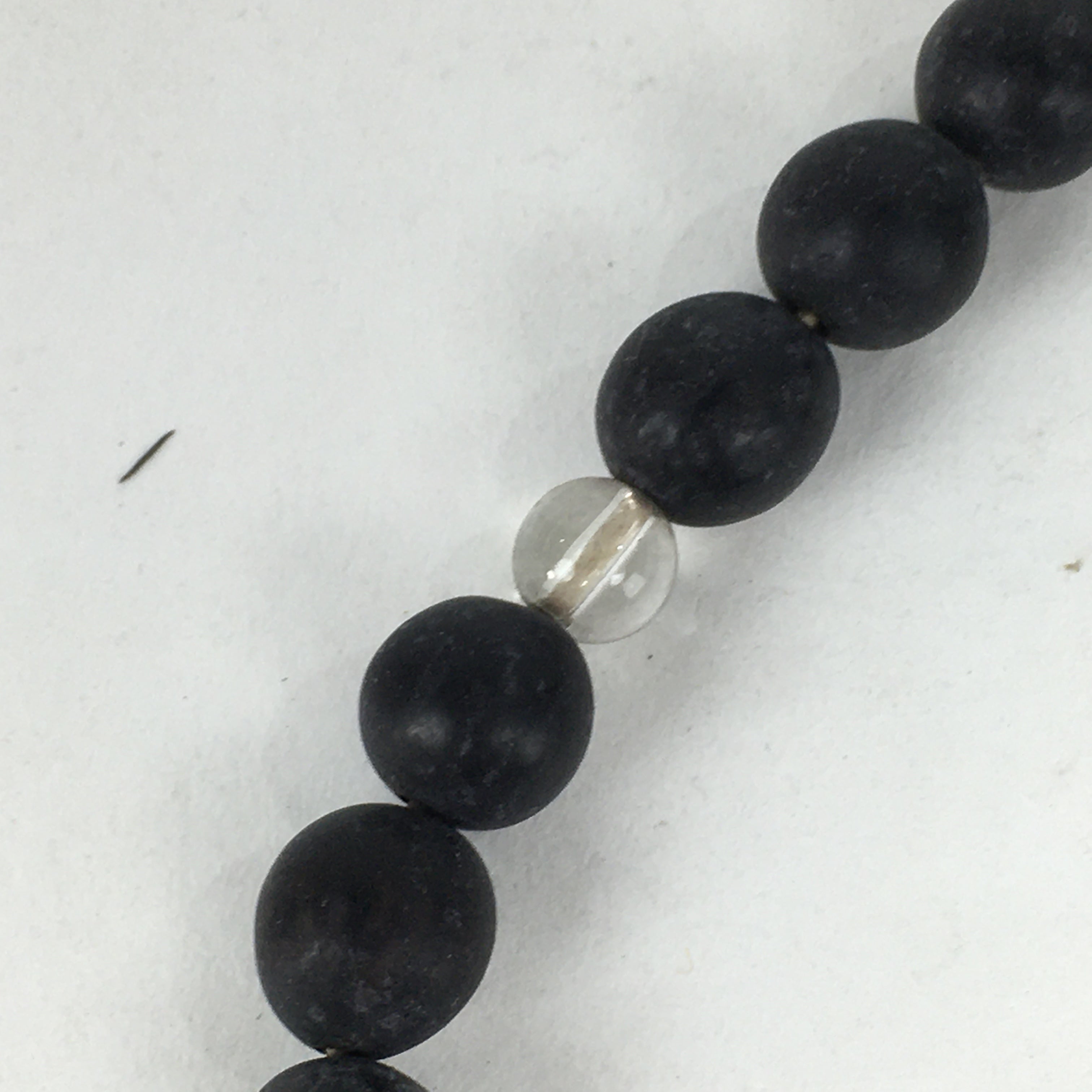 Japanese Buddhist Prayer Beads Vtg Black Beads Juzu Rosary Bracelet JZ79